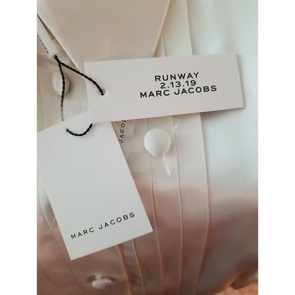 Marc Jacob Collection Vintage Runway Ivory Blouse Top Shirt Sz 8~ 2.13.2019 NWT - Picture 7 of 16